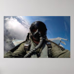 Flying The F-16C Fighting Falcon Cockpit View posters