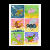 Flying Things... postcards