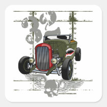 Flying Tiger 32 Deuce Tribute Toolbox Decal stickers