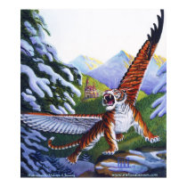 Flying Tiger print by Nightmareartist Flying Tiger print