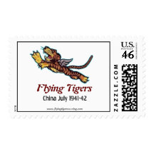 Flying Tigers Postage Stamp