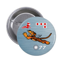 Flying Tigers WWII Nose Art buttons
