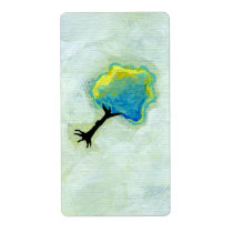 Flying tree floating fun minimalist modern art labels