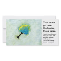 Flying tree floating fun minimalist modern art photo cards