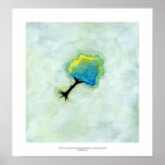 Flying tree floating fun minimalist modern art print
