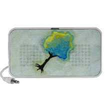 Flying tree floating fun minimalist modern art speakers