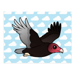 Flying Turkey Vulture Postcard