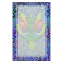 Flying Turtle Blank Stationery