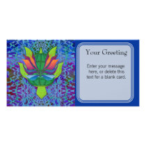 Flying Turtle Custom Card Photo Card Template