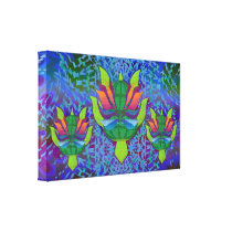 Flying Turtle Wrapped Canvas