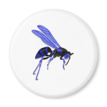 Flying Wasp Graphic Cartoon Design Magnets