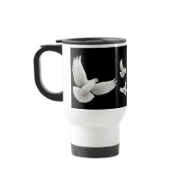 Flying White Doves Travel Mug