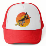 flying witch_2 trucker hat
