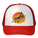 flying witch_2 trucker hat