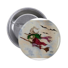 Flying Witch Button
