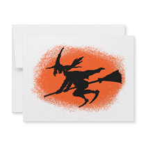 Flying Witch Card invitations by magarmor Flying Witch Card invitations