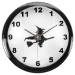"Flying witch" design wall clock Fish Tank Clocks