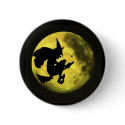 Flying Witch Halloween Button by JoyOfLife Flying Witch Halloween Button