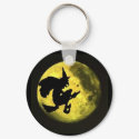 Flying Witch Halloween Keychain