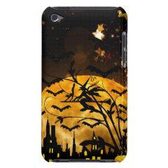 Flying Witch Harvest Moon Bats Halloween Gifts iPod Touch Cover