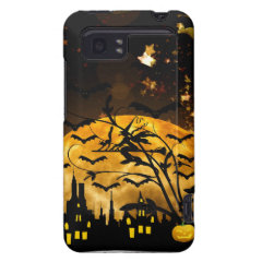 Flying Witch Harvest Moon Bats Halloween Gifts HTC Vivid / Raider 4G Case