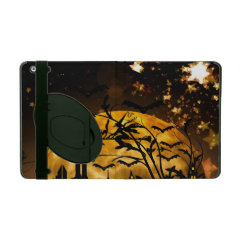 Flying Witch Harvest Moon Bats Halloween Gifts iPad Case