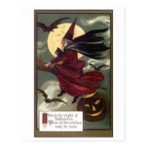 Flying Witch Post Card