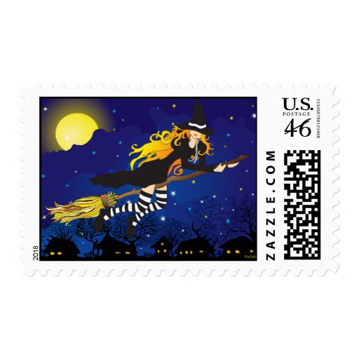 flying witch postage