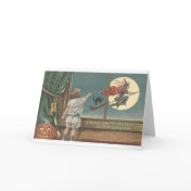 Flying Witch thru Window Card