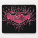FlyingBeauties- chrome heart mousepads by flyingbeauties FlyingBeauties- chrome heart mousepads