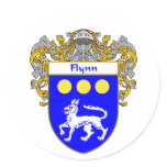 Flynn Coat of Arms (Mantled) Sticker