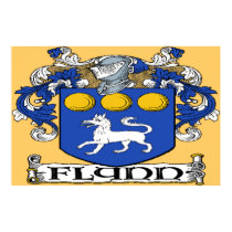Flynn Coat of Arms Poster Print by irishcountry Flynn Coat of Arms Poster Print