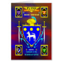 FLYNN FAMILY COAT OF ARMS CREST AND SHIELD cards by phedderman FLYNN FAMILY COAT OF ARMS CREST AND SHIELD cards
