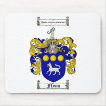 FLYNN FAMILY CREST - FLYNN COAT OF ARMS mousepads by heraldics FLYNN FAMILY CREST - FLYNN COAT OF ARMS mousepads