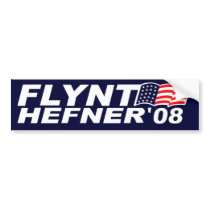 Flynt Hefner 08 Bumper Sticker