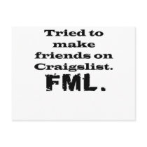 FML Craigslist Postcard