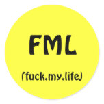 FML ROUND STICKER