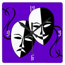 FMS Comedy & Tragedy Wallclocks