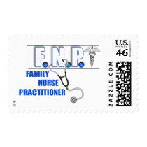 FNP  LOGO  STETHOSCOPE FAMILY NURSE PRACTITIONER postage