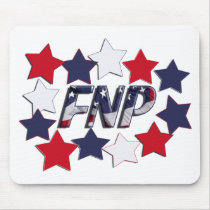 FNP PATRIOTIC STARS - FAMILY NURSE PRACTITIONER mousepads
