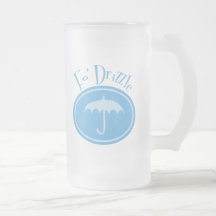 Fo' Drizzle Retro Umbrella - Blue Coffee Mug