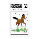Foal and butterflies Postage Stamps