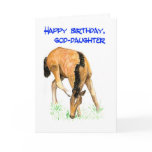 'Foal' Birthday Card for Goddaughter