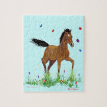 Foal & Butterflies Equestrian Puzzle