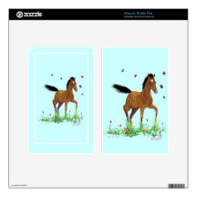 Foal & FLowers Kindle Fire Skin