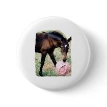 Foal with Pink Hat buttons