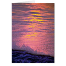 Foam On Rough, Wavy Water Card