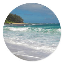 Foamy Surf Round Sticker