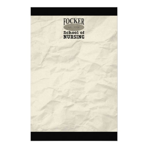 Focker School of Nursing Customized Stationery