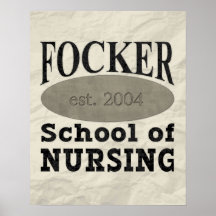 Focker School of Nursing Posters